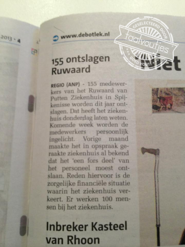 Toppunt van recessie: personeel moeten aannemen om aan de ontslagnorm te voldoen. 