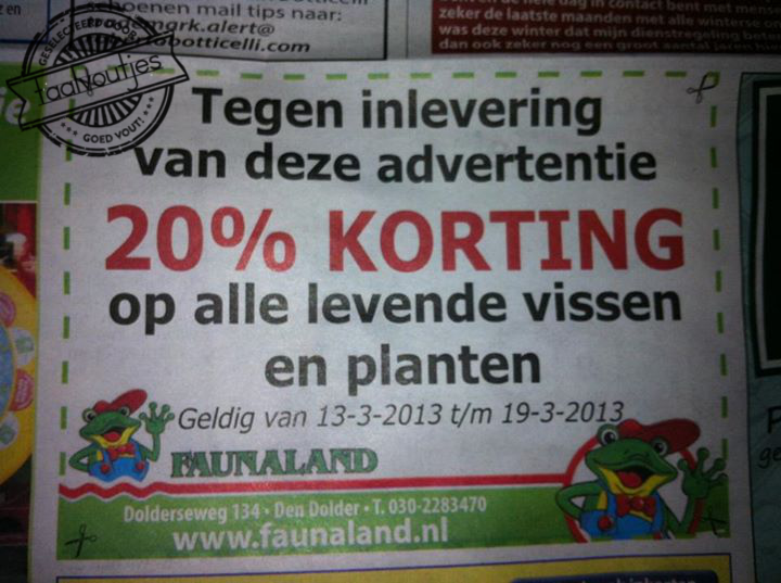 De dooie mag je zo meenemen