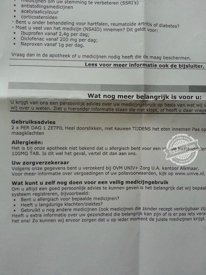 Eet gerust door hoor, dan trek ik mijn broek even omlaag