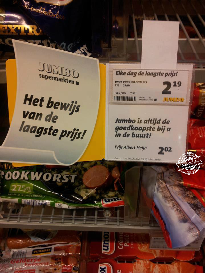 Wij gaan toch liever naar de concurrent