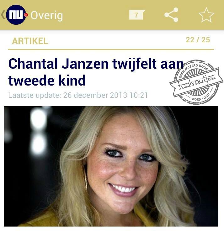 Ja ... nee ... ik weet niet ... ik vind deze toch minder leuk ...
