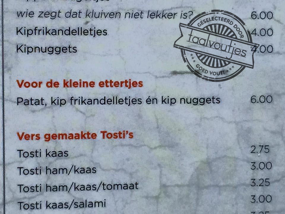 5. Dat wordt vast een gezellig etentje