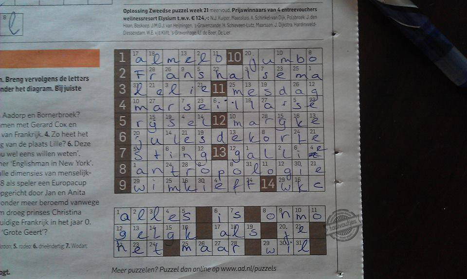 Dat zijn nog eens opbeurende woorden!