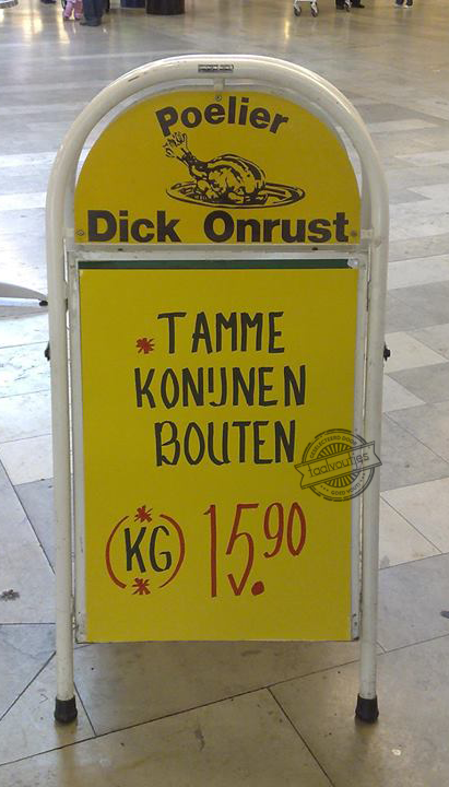 En wat doen wilde konijnen dan?