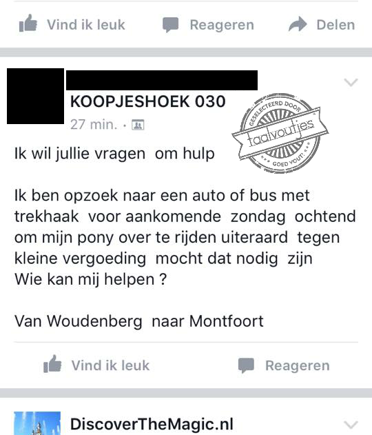 9. Dat is wel een heel bijzonder verzoek.