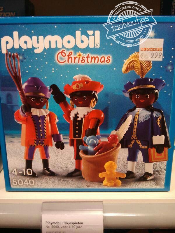 Leuk! Als Zwarte Piet verklede rendieren!