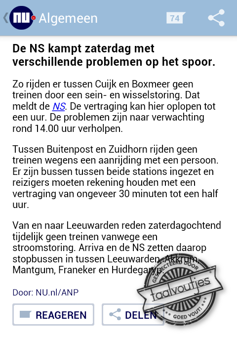 Dat is een zeer nauwkeurige indicatie!