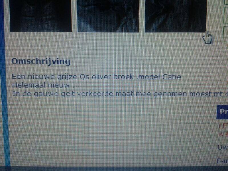 Wij hebben meer interesse in die geit dan in die broek.