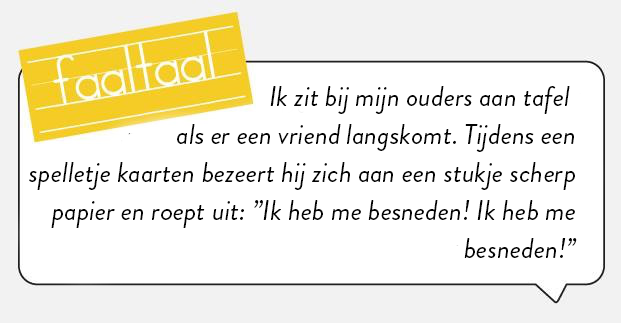 Pijnlijk spelletje kaarten ...