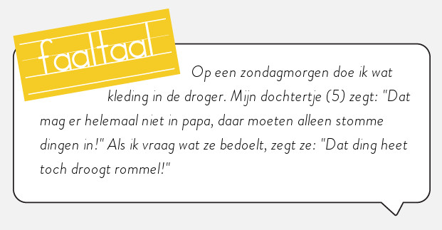 Onjuiste spatie, hilarische creatie.