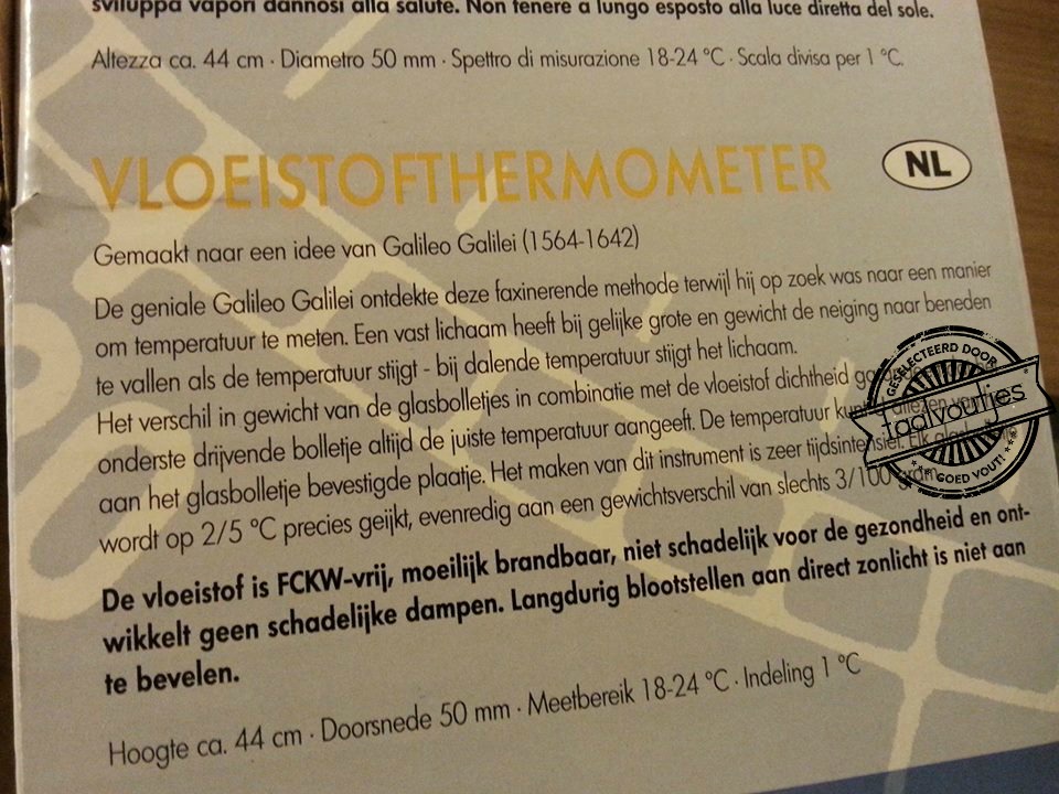 Die methode vaccineert mij ook wel.