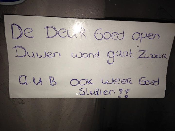 10. Laat die muur dan ook staan.