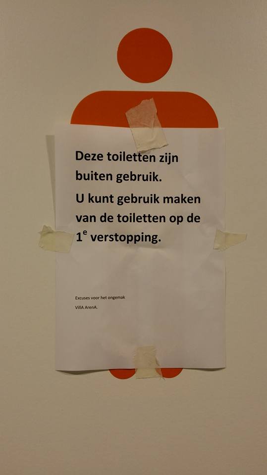 9. De toiletten zijn namelijk verdiept.