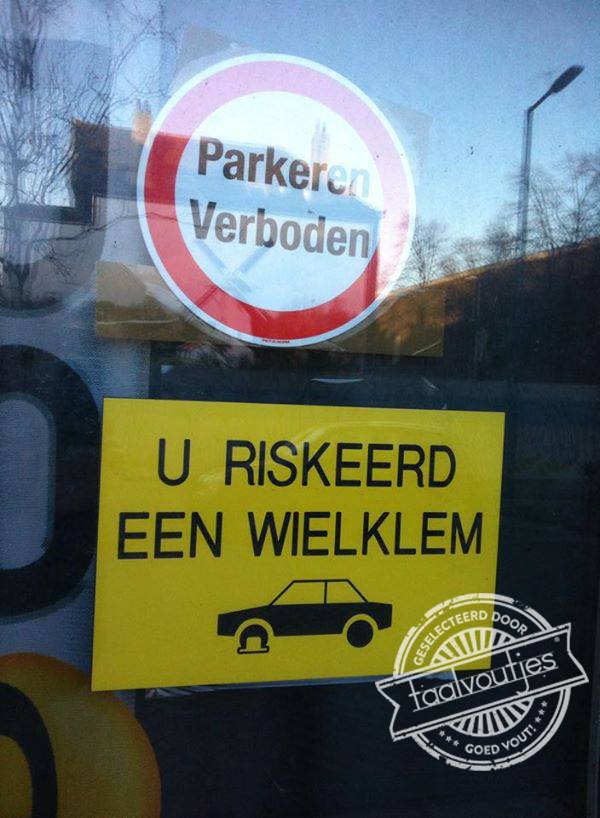 U riskeert een opfriscursus grammatica.