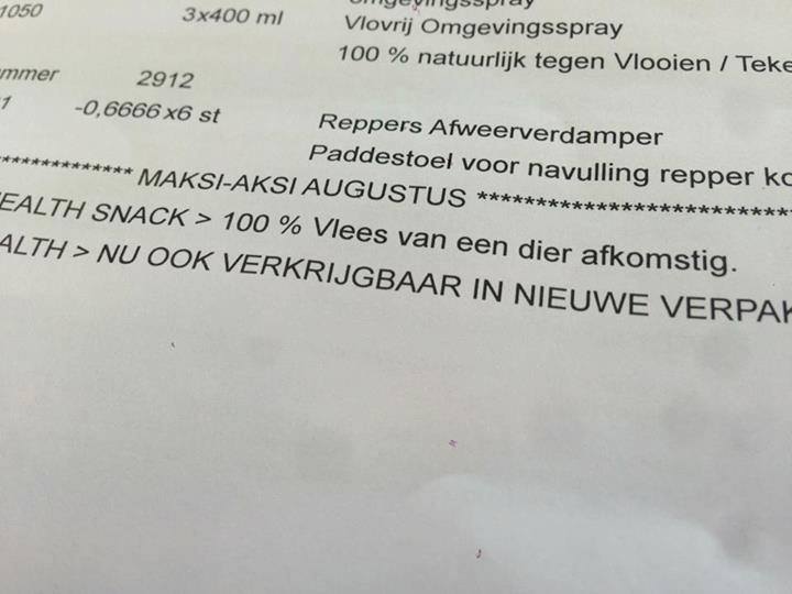 Gelukkig zonder mensenresten ...