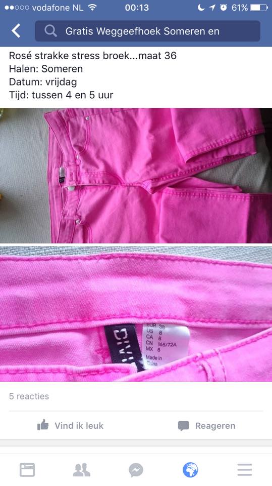 Als hij na al die wijntjes niet meer past.