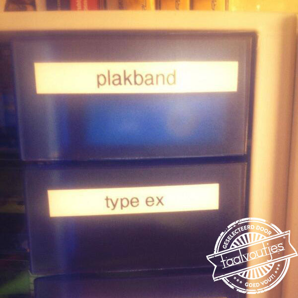 Mijn laatje zit alleen maar vol met vervelende.