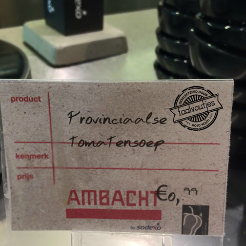 Heerlijk, zo'n klassiek streekgerecht.