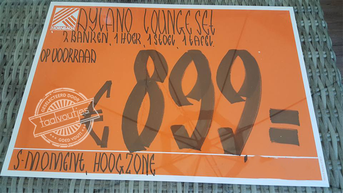 Dan kan ze in ieder geval lekker liggen.