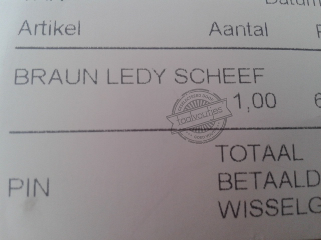 Alleen te gebruiken als je dronken bent.