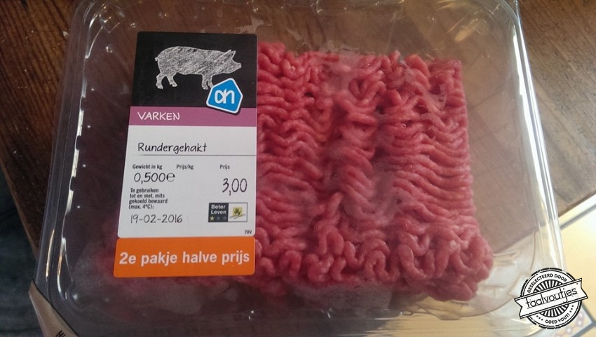 Je bent een rund als je met varkens stunt.