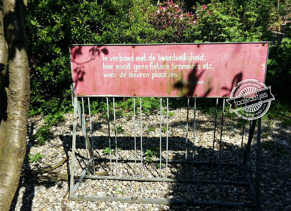 Dan staat het nu dus precíes verkeerd.