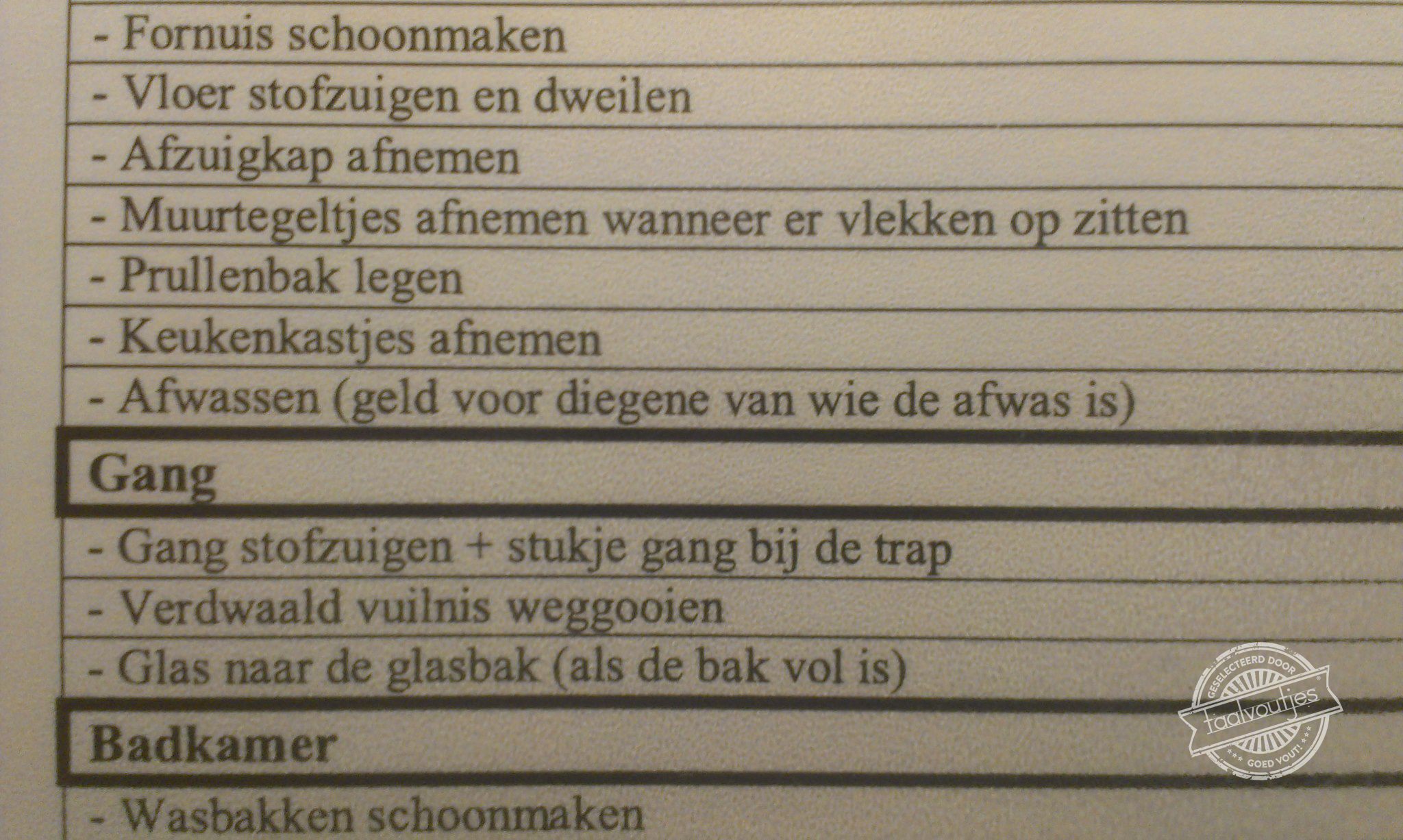 Lekker laten staan dus!