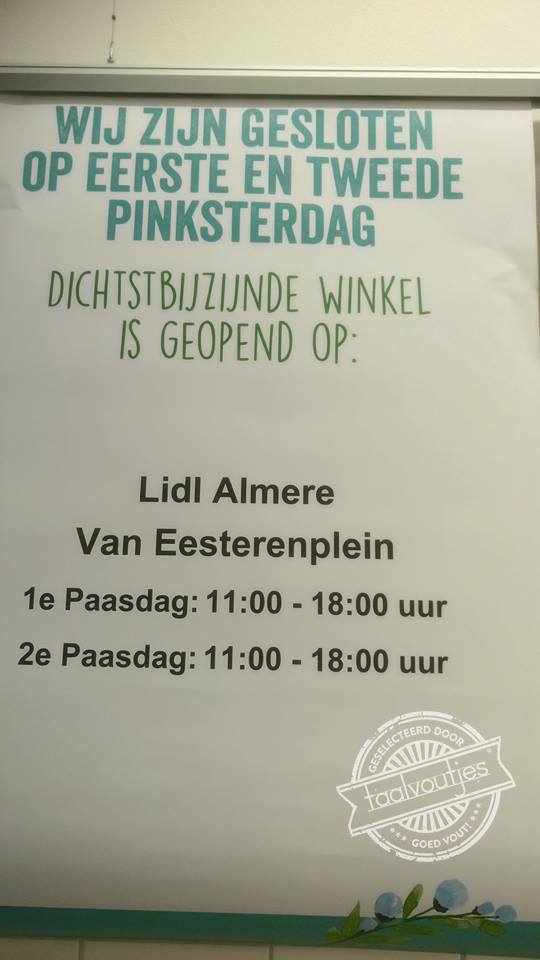 En ik maar denken dat dat nooit op dezelfde dag zou vallen.