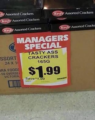 This supermarket has been the butt of many jokes.