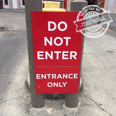 We have mixed feelings about this road sign.