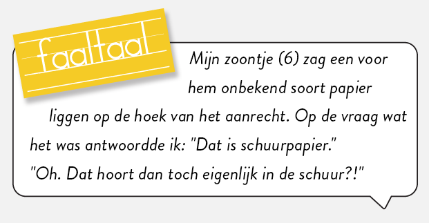 Gelukkig is het voor toiletpapier wél duidelijk.