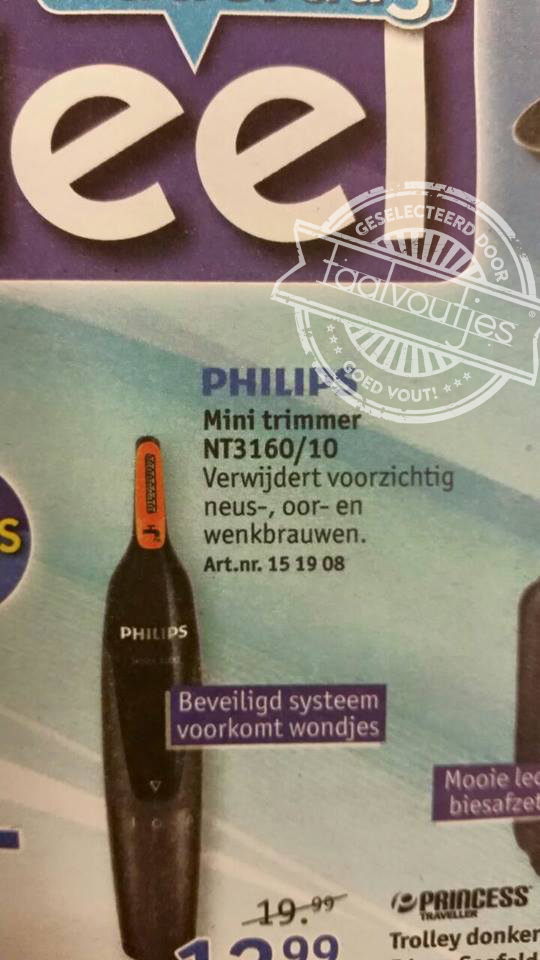 Super handig om je oorbrauwen bij te werken.