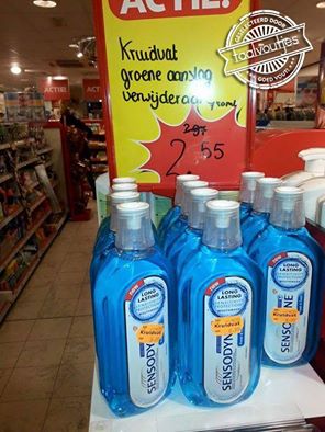 Als je spinazie tussen je tanden hebt?