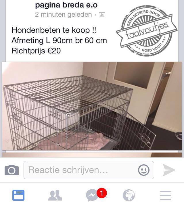 Daar ben ik niet zo happig op.