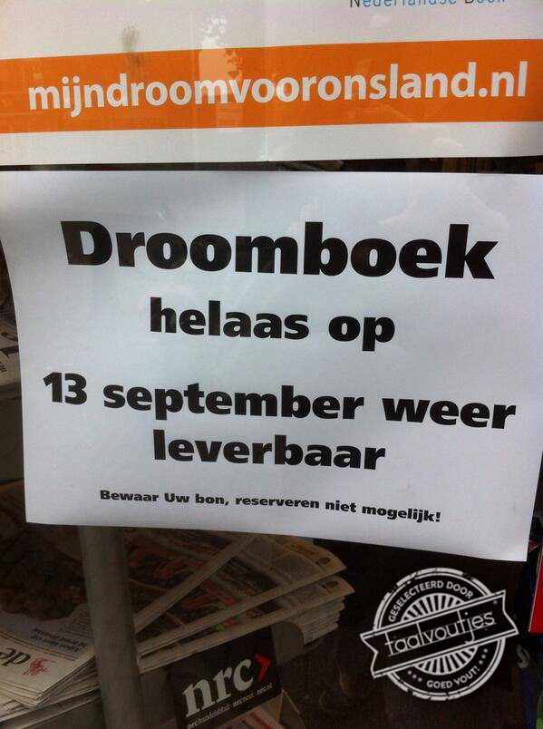 Oh nee, wat een nachtmerrie!