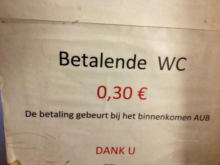 Ik weet waar ik voortaan naar het toilet ga!