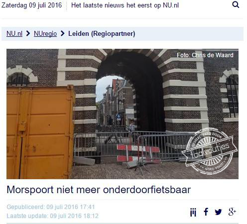 Hij is wel omheenfietsbaar gemaakt.