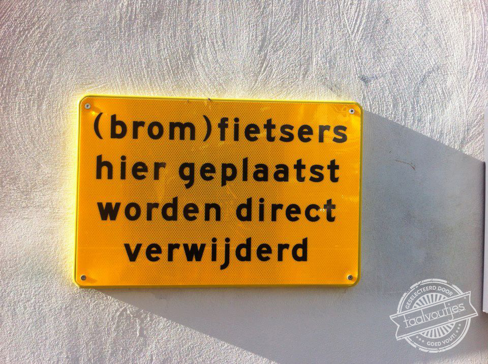 Zou je (brom)fiets er wel mogen blijven staan?