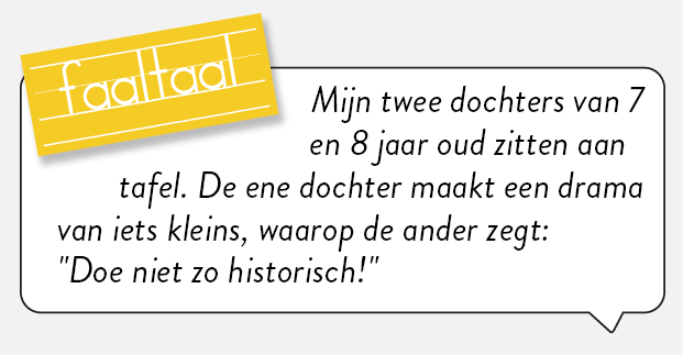 Geschiedenis wordt later vast haar beste vak.