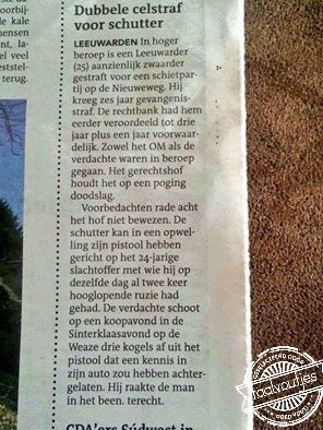 Fijn, eindelijk een krant met een opinie