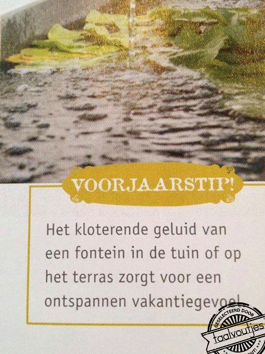 Vind het vrij kloterig, dat geluid