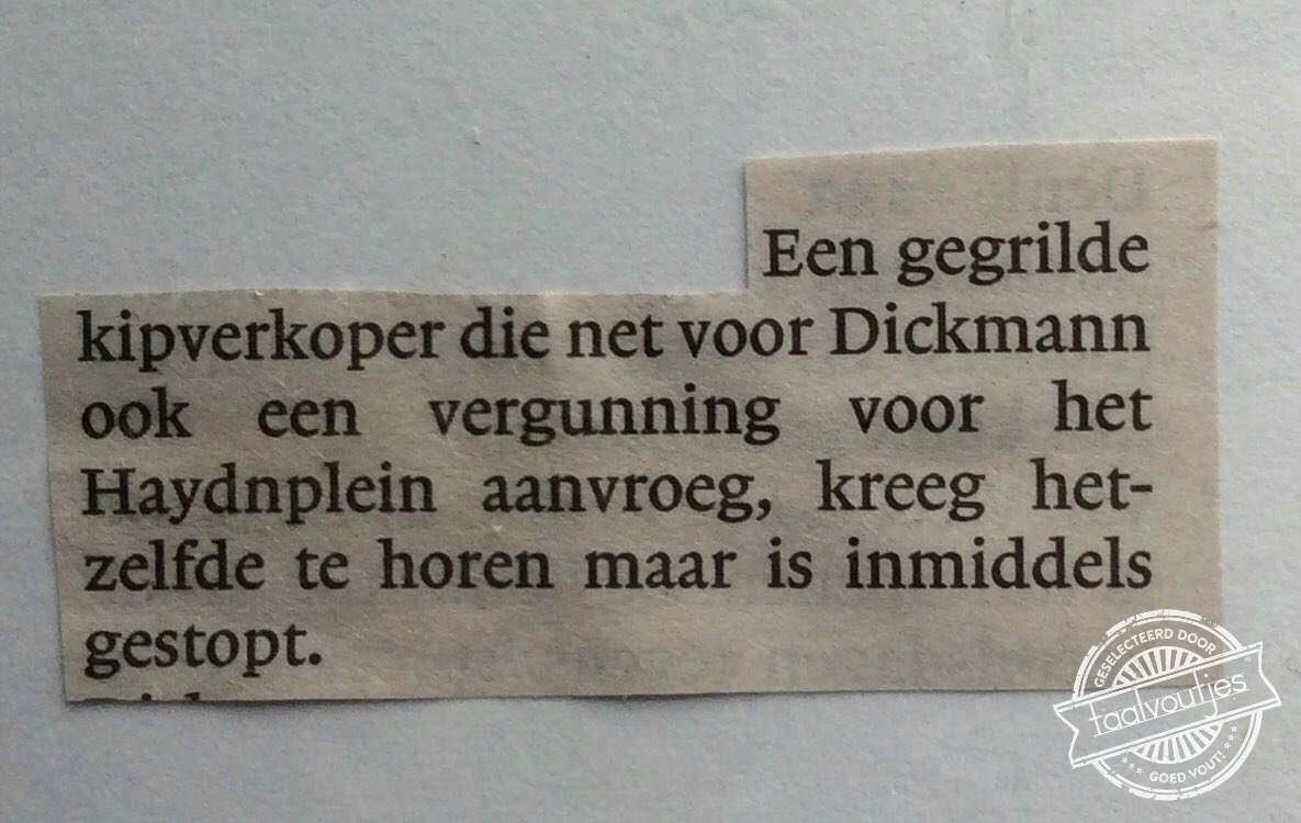 Het werd hem vast te heet onder de voeten.