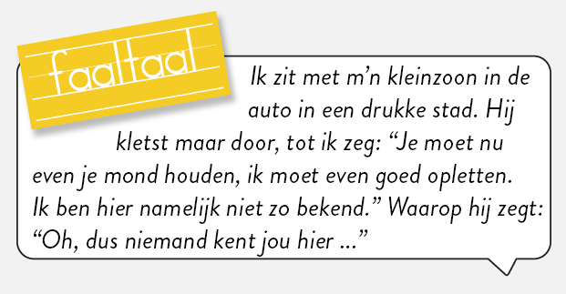 Die is misschien een beetje de weg kwijt.