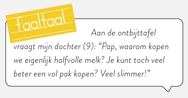 Laat de boodschappen maar aan de kids over.