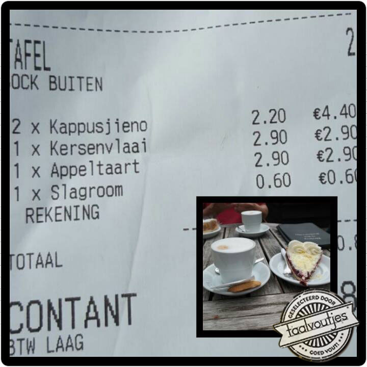 Nu ook koffie helemaal verkeerd op de kaart!