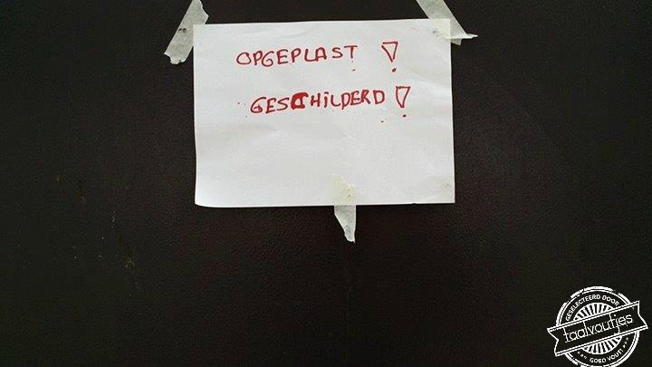 Zit er nou verf op of iets anders?