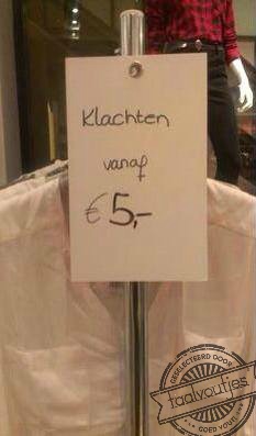 "Verkoopt u ook complimentjes?