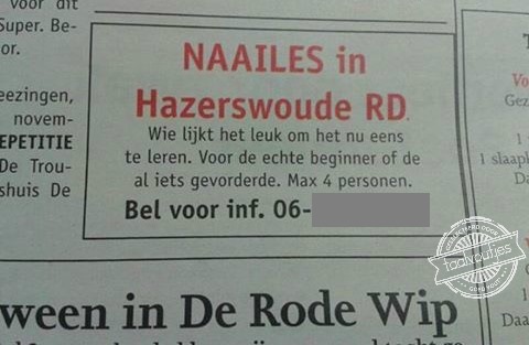 De afdeling opmaak had een lollige dag ...