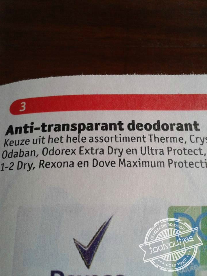 Zorgt voor mooie witte strepen.