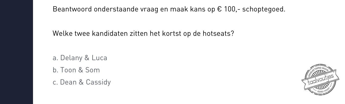 Voor de sadisten onder ons.